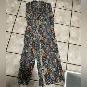 Paisley Strapless Jumpsuit